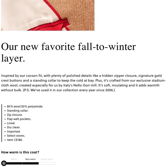 J. Crew Tan Wool Coat - Picture 2 of 7